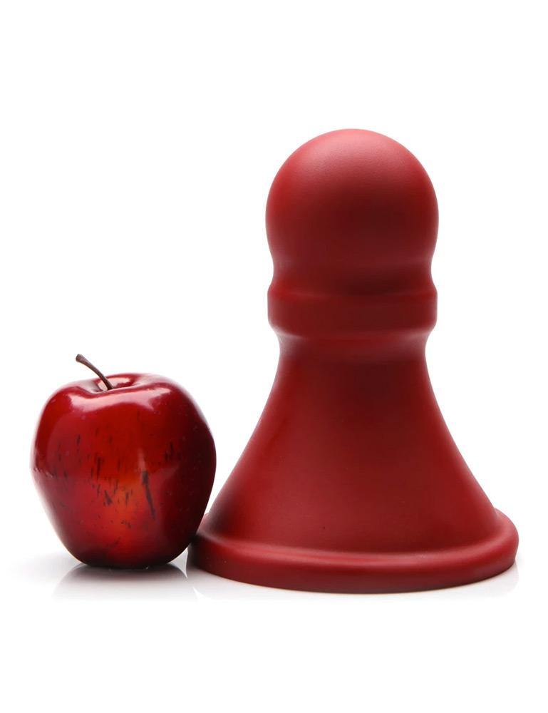 Tantus The Pawn XL Silicone Butt Plug, Red-The Stockroom