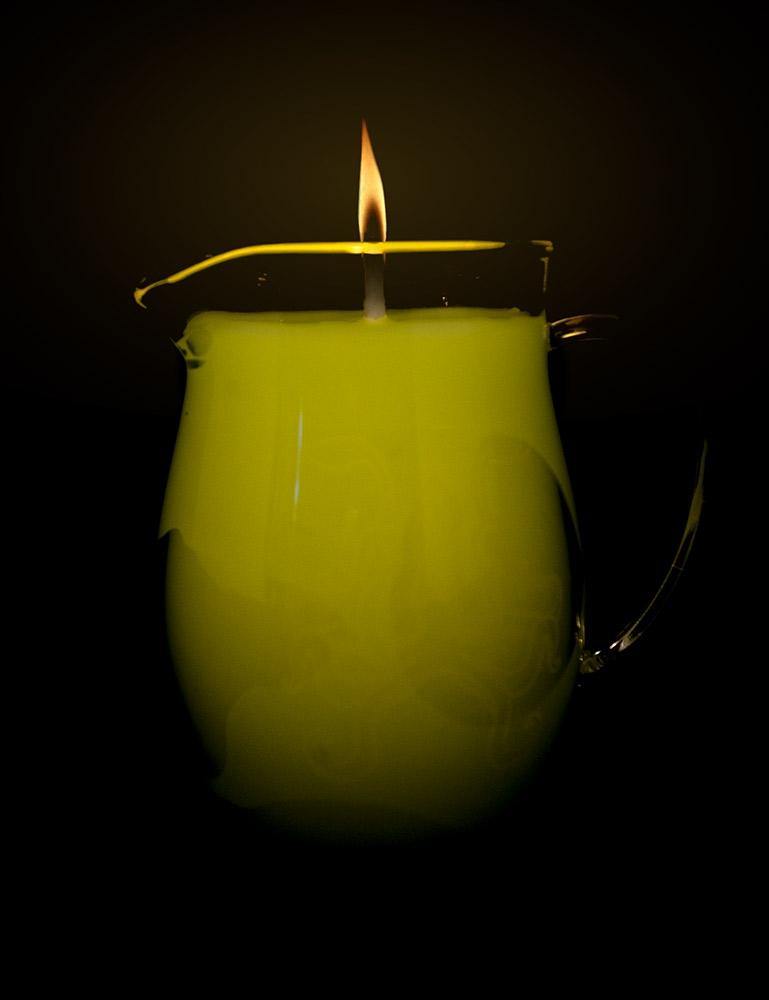 Blacklight Wax Play Candle Pitcher, Yellow-The Stockroom