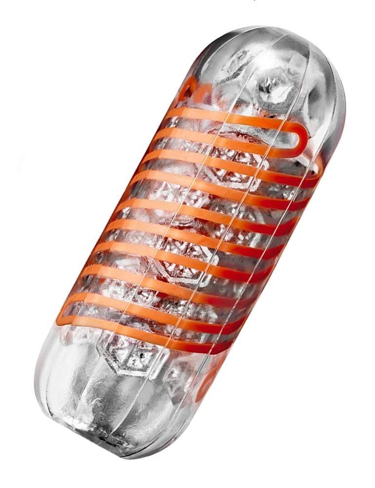 Tenga Spinner Male Masturbator, Orange-The Stockroom
