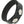 Load image into Gallery viewer, The black leather KinkLab 3 Snap Cock Ring, made of a thin strip of leather with adjustable snap closures, is displayed against a blank background.
