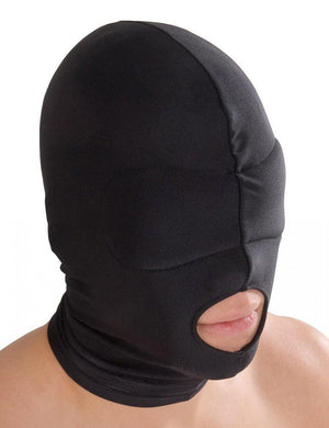 Spandex Hood w/blindfold and open mouth, snug-fit-The Stockroom